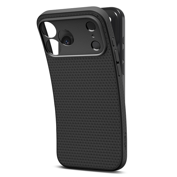 Spigen Liquid Air tok iPhone 17 Pro készülékhez, matt fekete