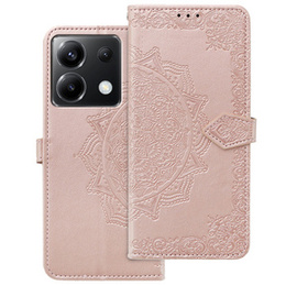Pattintható tok a Xiaomi Poco X6 5G, Mandala, rózsaszín rose gold