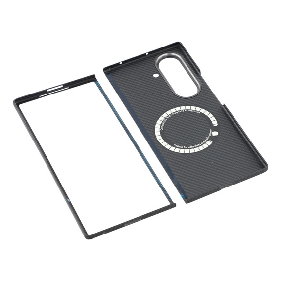Aramidszálas tok Samsung Galaxy Z Fold7, MagSafe-hoz, fekete