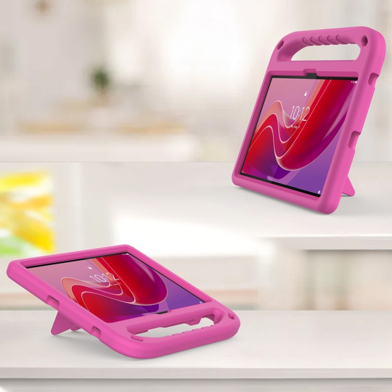 Gyermek tok Lenovo Tab TB311FU, gyermek tok fogantyúval, rózsaszín