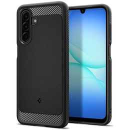 A Spigen tok Samsung Galaxy A16 4G/ 5G, Rugged Armor MagSafe, fekete + edzett üveg 9H