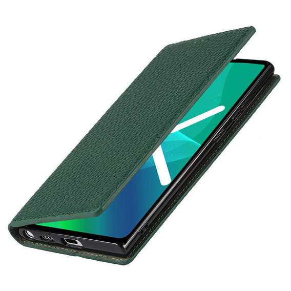 Bőr tok a Samsung Galaxy S20 FE, ERBORD Grain Leather, zöld