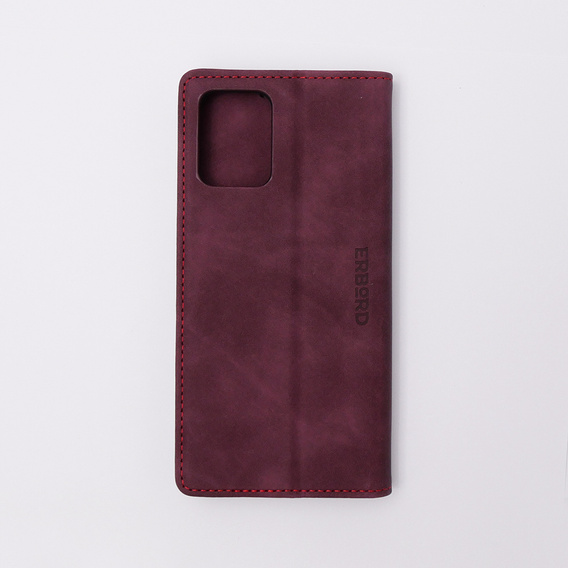 Telefontok a Motorola Moto E13 4G, ERBORD Vintage, pénztárca patenttal, piros