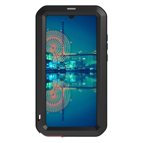 Love Mei Telefontok a Huawei P30, armored with glass, fekete