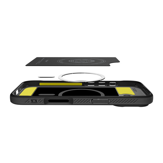 Spigen Rugged Armor MagSafe tok iPhone 17 készülékhez, matt fekete