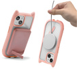 Tok iPhone 13 / iPhone 14-hoz, MagSafe, Cute Cat, rózsaszín + képernyőüveg