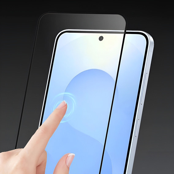 3D edzett üveg Samsung Galaxy S25+ készülékhez, fekete keret