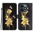 Pattintható tok a Infinix Hot 40i, Wallet, Butterfly rose