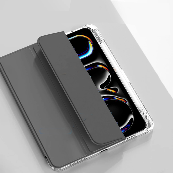 Tok Apple iPad Pro 13" 7 gen. 2024 (A2925, Smartcase Hybrid, tolltartó résszel, fekete