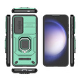 Telefontok a Samsung Galaxy S24, KickStand Camera Lens, zöld