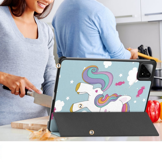Tok Xiaomi Pad 7 / 7 Pro, Smartcase, unicorn