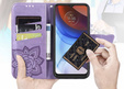 Pattintható tok a Oppo Reno 13F / Oppo Reno 13FS, Butterfly, lila