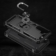 Páncélozott telefontok a Samsung Galaxy A55 5G, Nox Case Ring, fekete