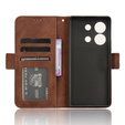 Pattintható tok a Infinix Zero 30 5G, Card Slot, barna