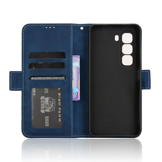 Pattintható tok a Infinix Hot 50 Pro+ 4G, Card Slot, sötétkék