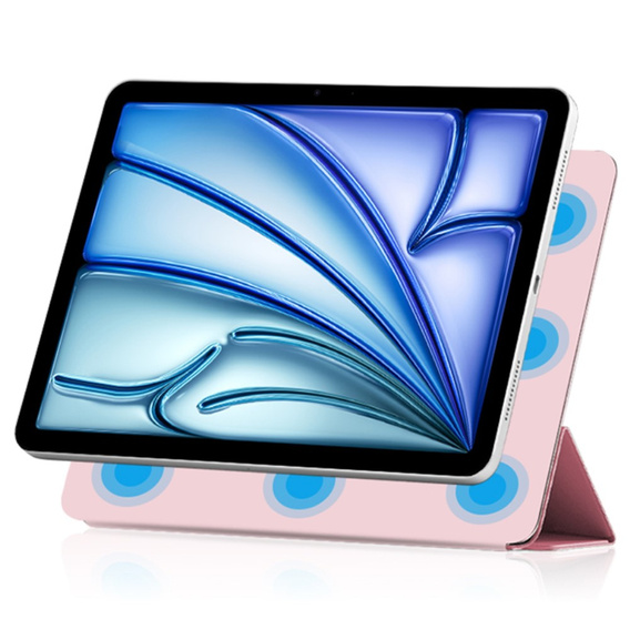 Tok Apple iPad Air 13" 6 gen. 2024 (A2836, Magnetic smartcase, rózsaszín
