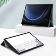 Tok Samsung Galaxy Tab S9 FE+ Plus, Smartcase tolltartóval, fekete
