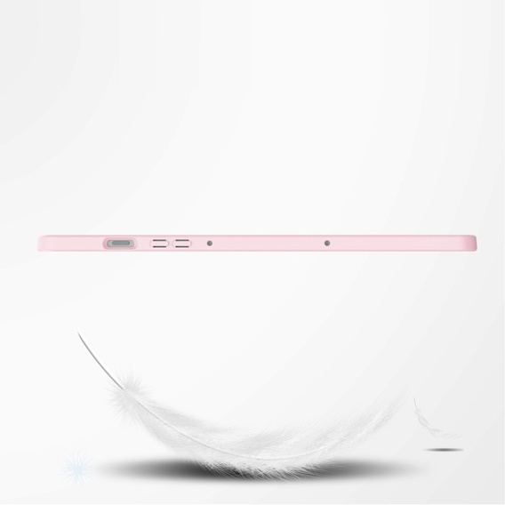 Tok Samsung Galaxy Tab S10 FE+ Plus, Smartcase Hybrid, tolltartó résszel, rózsaszín