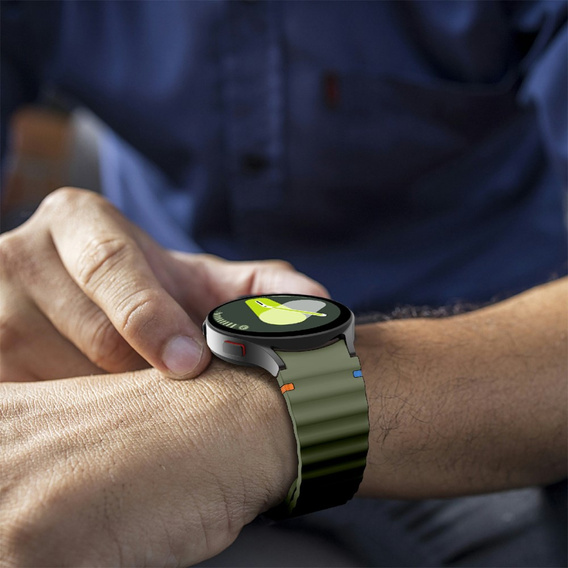 Szilikon szíj a Samsung Galaxy Watch 4/5/6/7/FE 40/42/43/44/45/46/47mm-es órához