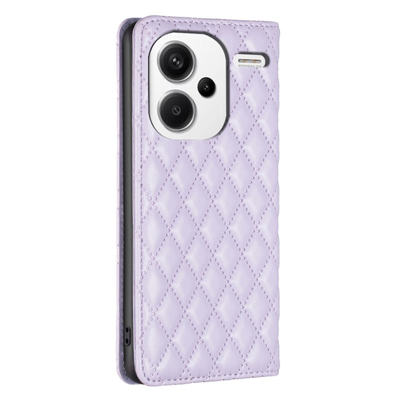 Pattintható tok a Xiaomi Redmi Note 13 Pro+, Wallet, BINFEN COLOR, lila