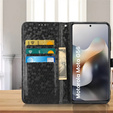 Flap tok Motorola Moto G56 5G, Wallet Rhombus, fekete