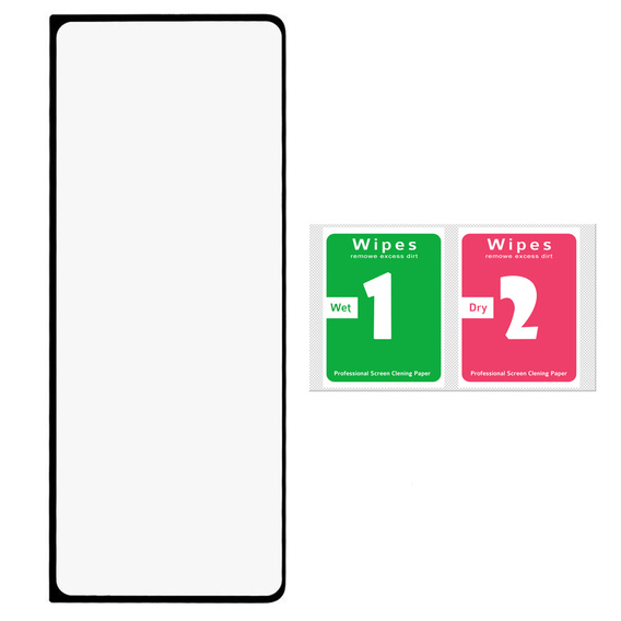 3D edzett üveg Samsung Galaxy Z Fold 4 5G készülékhez, fekete