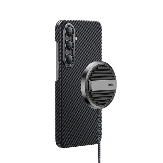 BENKS Armor Air Kevlar 600D fémkeretes tok MagSafe-vel Samsung Galaxy S24 készülékekhez