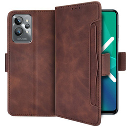 Pattintható tok a Realme GT2 Pro, Card Slot, barna