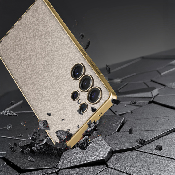 Telefontok a Samsung Galaxy S25 Ultra, GKK Leather, titánium szürke