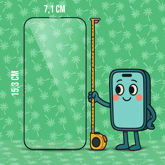 5D Full Glue Smart Palm edzett üveg iPhone Air készülékekhez