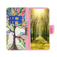Pattintható tok a Realme C53 4G, Wallet, tree of life, fehér
