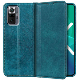 Telefontok a Xiaomi Redmi Note 10 Pro, Wallet Litchi Leather, zöld