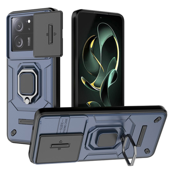 Telefontok a Xiaomi 13T / 13T Pro, KickStand Camera Lens, kék