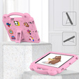Gyermek tok Lenovo Tab M10 X505F X605F / Tab P10-X705F/L / Huawei T5 10.1, Cute Patterns, állvánnyal, rózsaszín