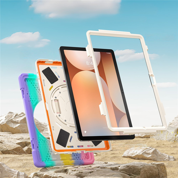 Páncélozott tok állvánnyal és vállpánttal Samsung Galaxy Tab A11+ készülékhez