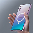 Kameravédő tok Samsung Galaxy Note 10+ Plus, CamShield MagSafe, átlátszó / lila