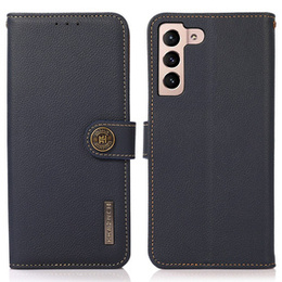 KHAZNEH RFID tok Samsung Galaxy A35 5G, Litchi textúra, kék