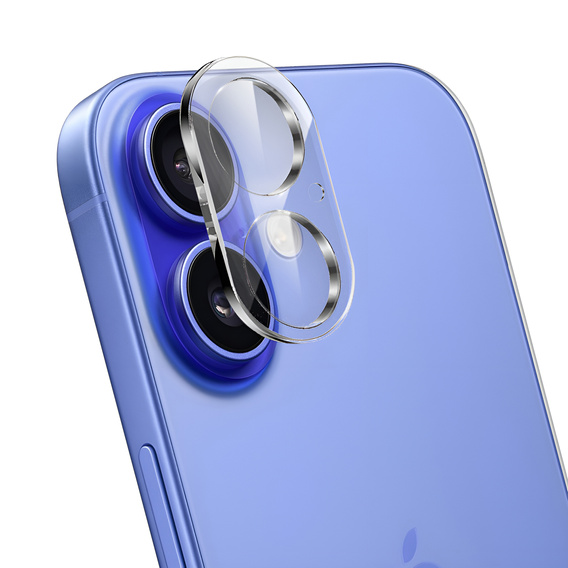 Edzett kameraüveg iPhone 16 / 16 Plus, átlátszó