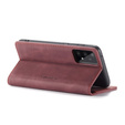 CASEME tok Samsung Galaxy A33 5G, Leather Wallet Case, piros