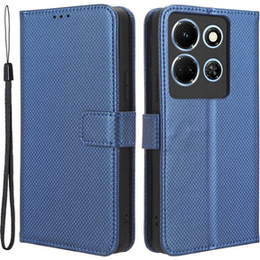 Pattintható tok a Infinix Note 30 5G, Wallet Smart Magnet, kék