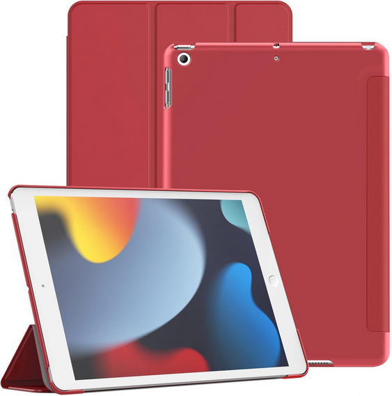 Tok iPad 7/8/9 10.2 2019/2020/2021, Smartcase, piros
