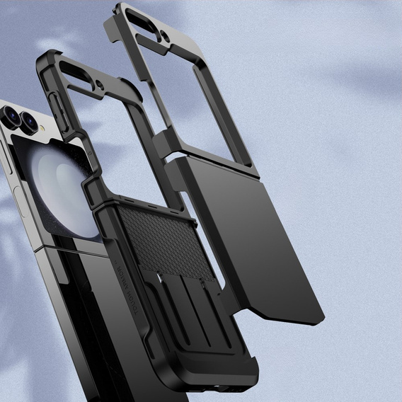 Páncélozott tok Samsung Galaxy Z Flip7 FE / Z Flip6, Armor Shockproof, fekete