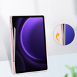 Tok Samsung Galaxy Tab S10 Lite / S10 FE / S9 FE, Smartcase Hybrid, tolltartó résszel, rózsaszín