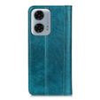Pattintható tok Motorola Moto G04 / G24 / G24 Power, Split Leather, zöld