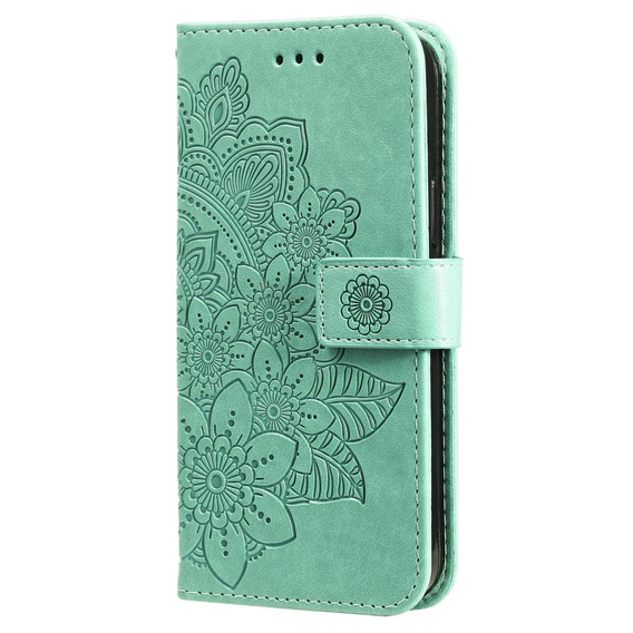 Pattintható tok a Samsung Galaxy S21 FE, Mandala, zöld