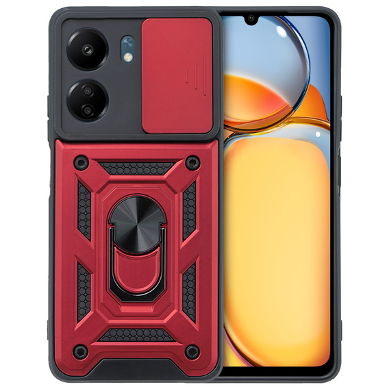 Telefontok a Xiaomi Redmi 13C / Poco C65, CamShield Slide, piros