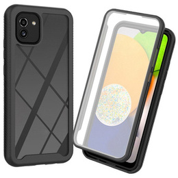 Tok Samsung Galaxy A03 készülékhez, Shockproof, fóliával, fekete