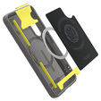 A Spigen tok Samsung Galaxy S25, Rugged Armor MagSafe, szürke + edzett üveg 9H