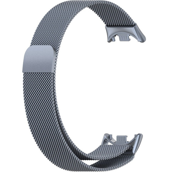 Milánói karkötő szíj tokkal a Xiaomi Smart Band 10 / 9 / 8, szürke
