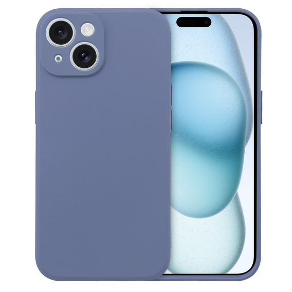 Telefontok a iPhone 15 Plus, Silicone Lite, szürke